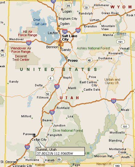 Summit, Iron County, Utah Map 4