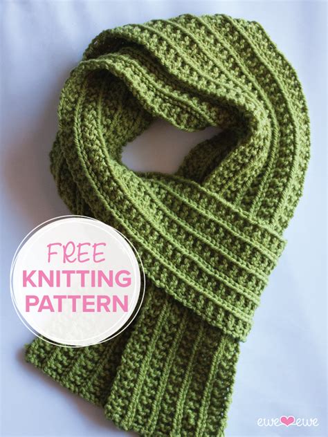 Wainscot Scarf FREE One Row Knitting Pattern | Knitting patterns free ...