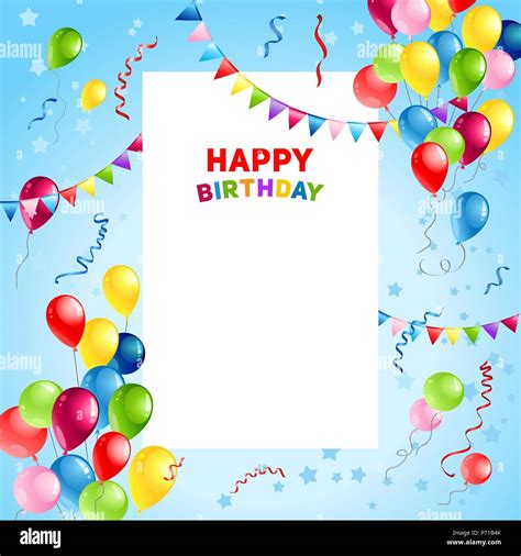 Birthday card template hi-res stock photography and images - Alamy