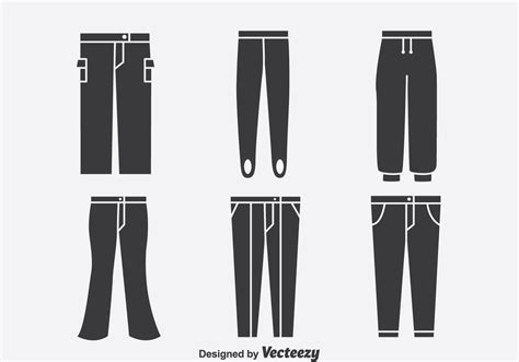 Pants Collection Icons Vector 122333 Vector Art at Vecteezy