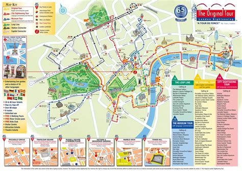 Printable Tourist Map Of London