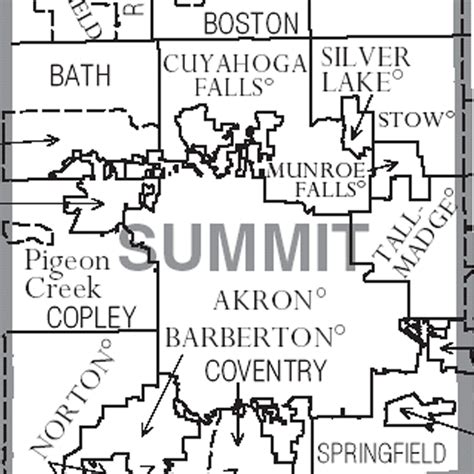 Summit County Ohio Map - Agnese Latashia