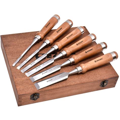 VEVOR Wood Chisel Sets 12 Pcs Wood Carving Hand Chisel 3-3/4 Inch Blade ...