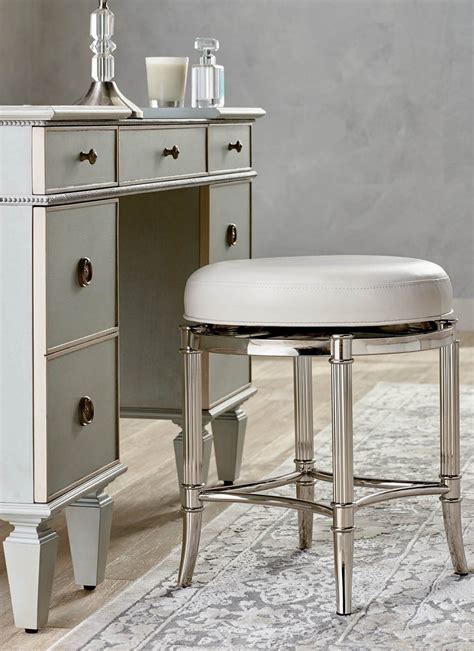 Bailey Swivel Vanity Stool | Frontgate | Vanity stool, Modern vanity ...