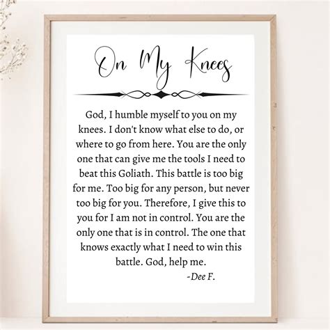 Anxiety Prayer, Stress, Fear, Depression Prints Faith Prints, God ...