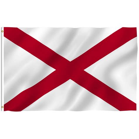 Anley Fly Breeze 3x5 Foot Alabama State Polyester Flag - Alabama AL ...