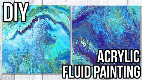 DIY DOLLAR STORE ART! HOW TO: Acrylic Fluid Painting! Flip Cup ...