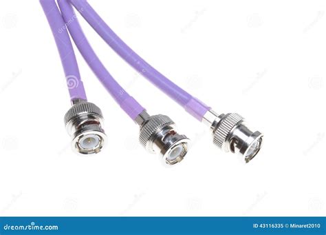 Coaxial Cables with Bnc Connectors Stock Image - Image of component ...