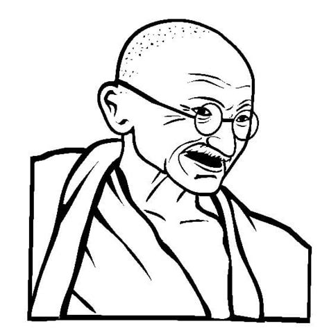 Mahatma Gandhi Coloring Pages - Free Printable Coloring Pages for Kids