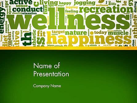 Wellness Word Cloud Presentation Template for PowerPoint and Keynote ...