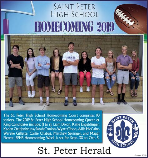 St Peter High School Homecoming 2019 by Kate Noet - Issuu