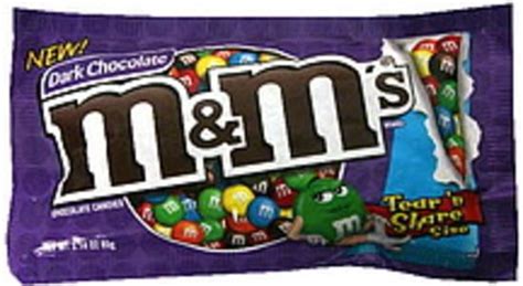 M & M Dark Chocolate Chocolate Candies - 3.14 oz, Nutrition Information ...