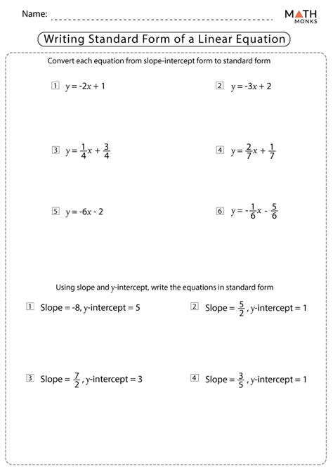 Mastering Linear Equations with Grade 8 Worksheets PDF