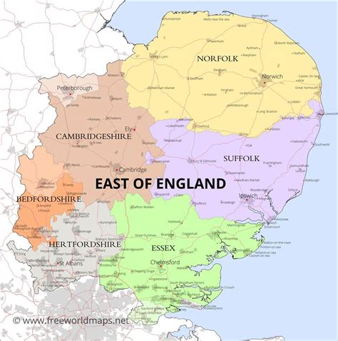 East of England Maps