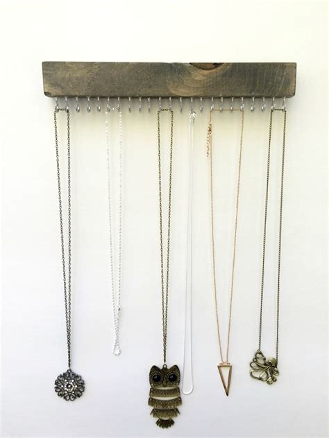 Necklace Holder Wall Mount Jewelry Organizer