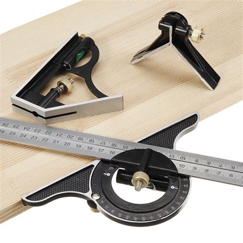 Square Protractor Level Measure Measuring Angle Ruler Set