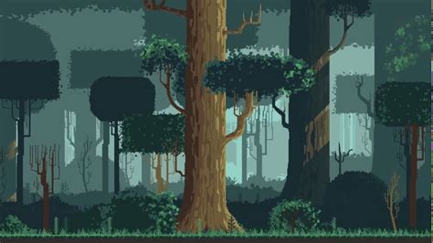 Pixel Art Forest Pixel Art Forest Background Art | Images and Photos finder