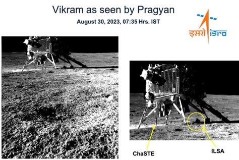 Chandrayaan-3's Pragyan Rover clicked an image of Vikram Lander