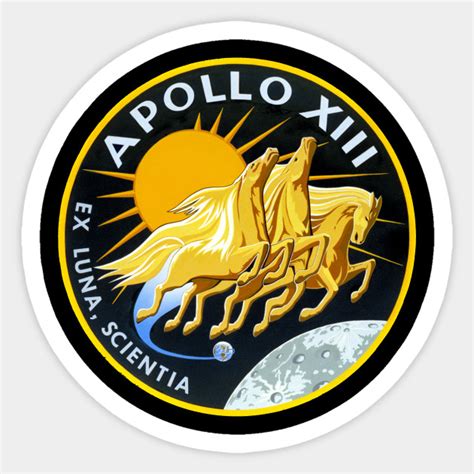 Apollo 13 NASA Mission Astronaut Patch - Apollo 13 - Sticker | TeePublic