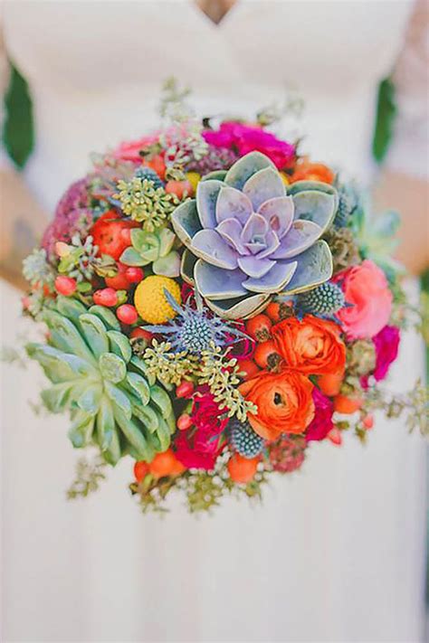 25 Creative and Unique Succulent Wedding Bouquets Ideas – Stylish Wedd Blog