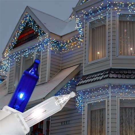 Impressive look of Blue and white outdoor christmas lights - Warisan ...