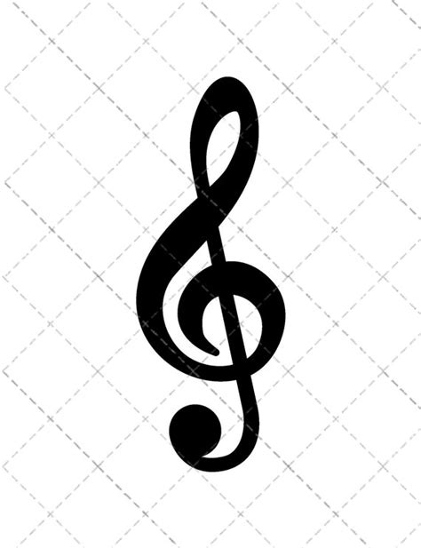 G Clef Music Symbol SVG File - Etsy