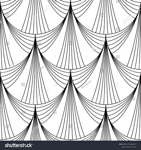 Art Deco Wallpaper Black White Seamless Stock Vector (Royalty Free ...