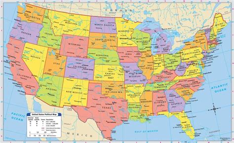 US bodies of water map - Map of US bodies of water (Northern America ...