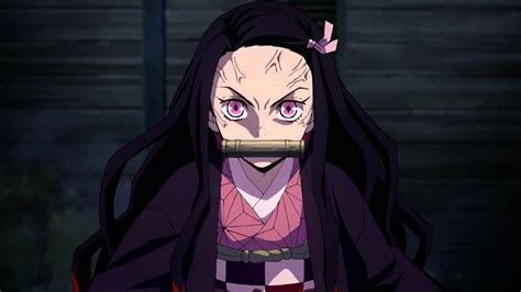 Demon Slayer Nezuko Kamado With Black Background 4K 5K HD Anime ...