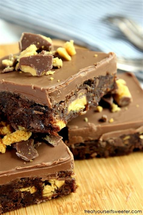 No Bake Chocolate Honeycomb Bars