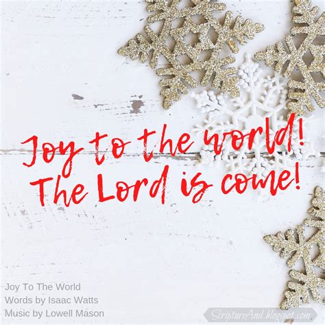 Bible Verses for Joy To The World