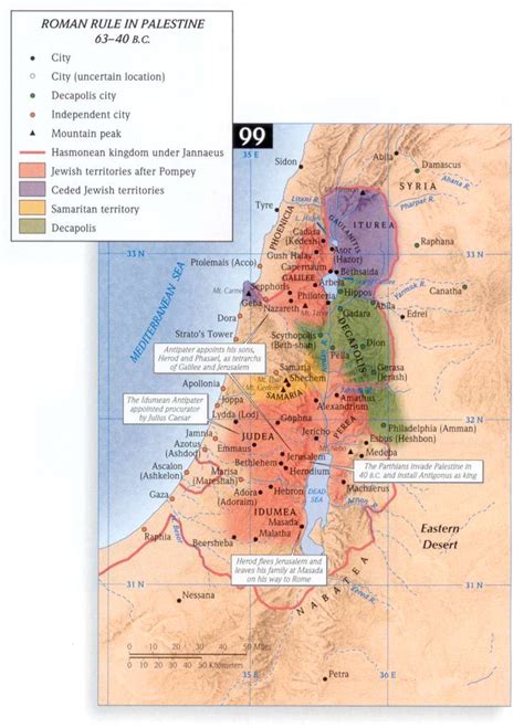 Bible Maps New Testament I Holy Land Map Time Jesus | Yale Bible Study