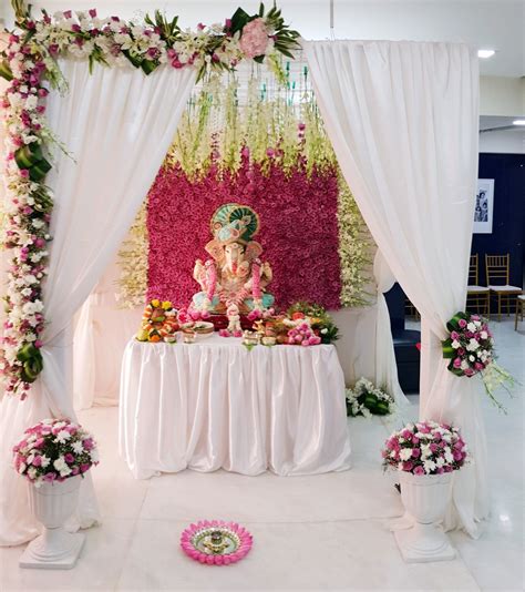 The Best Ganpati Decoration Ideas With Flowers 2022 - Decor