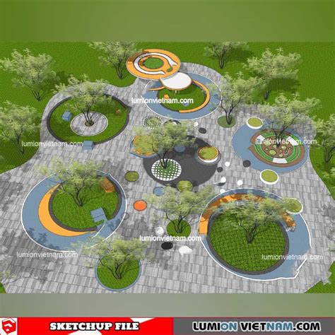 Park Landscape - Sketchup Models