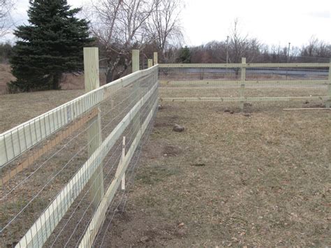 How to Build a Split Rail/Wire Mesh Fence -Keep Puppies In & Pests Out