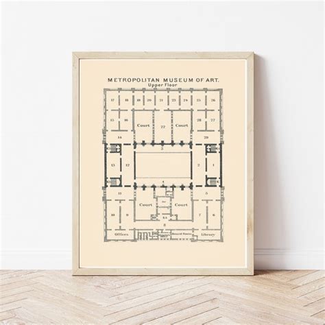 Map of the Metropolitan Museum of Art - Etsy