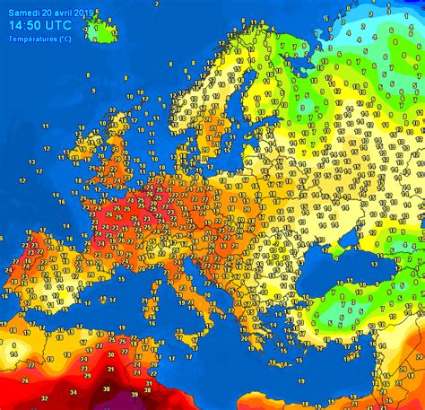 Current temperatures at 16:50 CET. Let's hope this isn't a sign of yet ...