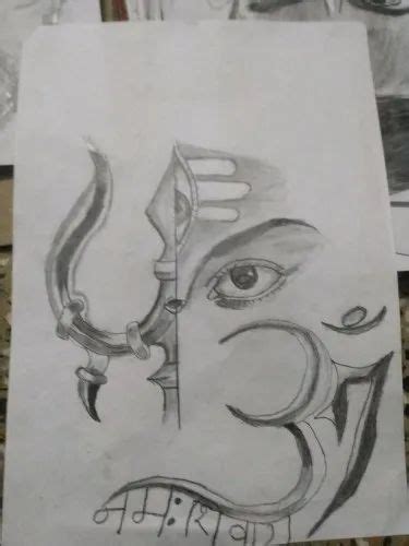 Angry Lord Shiva Pencil Sketch