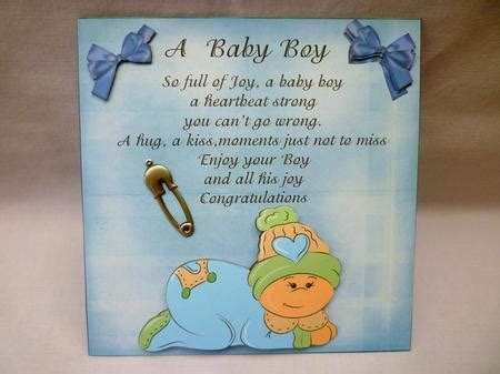 A Baby Boy Poem 3D Card - CUP178380_49 | Craftsuprint