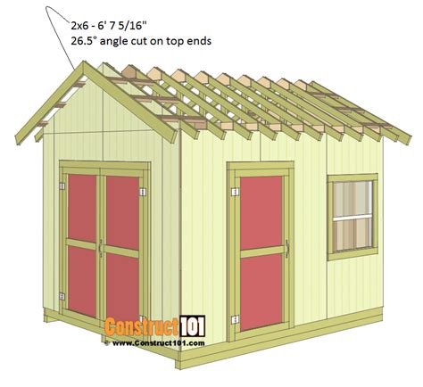 Shed Plans 10x12 Gable Shed - Step-By-Step - Construct101