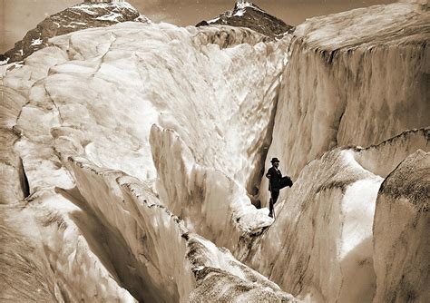 Crevasse Formation In Illecillewaet Glacier Drawing by Litz Collection