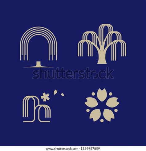 Willow Tree Logo Set Stock Vector (Royalty Free) 1324957859 | Shutterstock