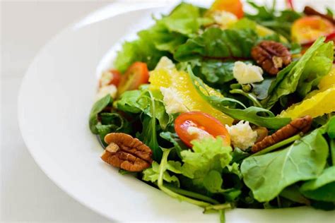 Mixed Greens Salad with Asian Orange Dressing Recipe - Whiskaffair