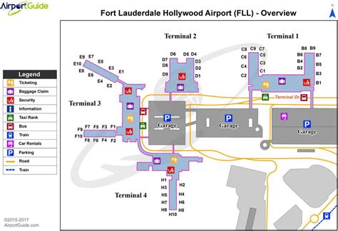 Fort Lauderdale airport parking map - Ft Lauderdale airport parking map ...