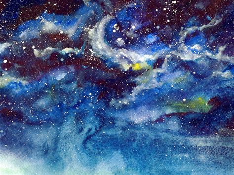 Starry Sky Painting Night Sky Original Art Starry Night | Etsy