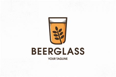 Beer Glass Vector Logo Template Graphic by vectorwithin · Creative Fabrica