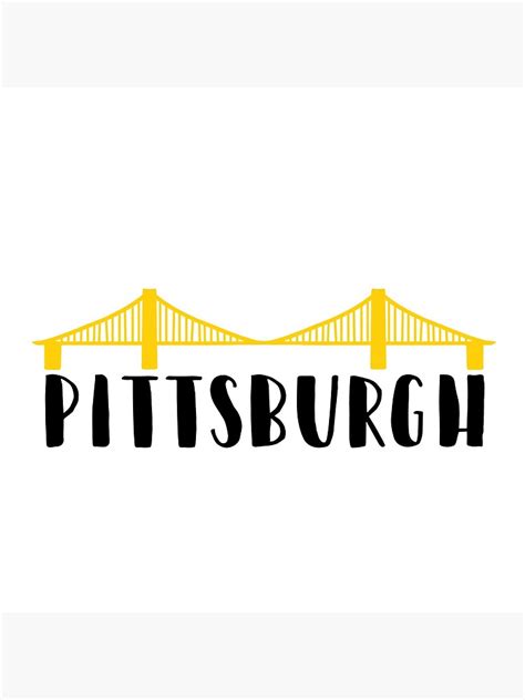 "Pittsburgh City of Bridges" Art Print by akachayy | Redbubble