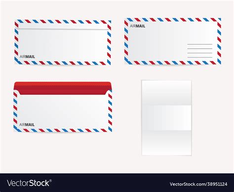 Letter post office paper mail envelope icon Vector Image