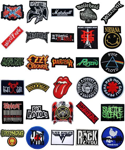 Music Songs Heavy Metal Punk Rock Band Logo L-W T-Shirts iron on Patches