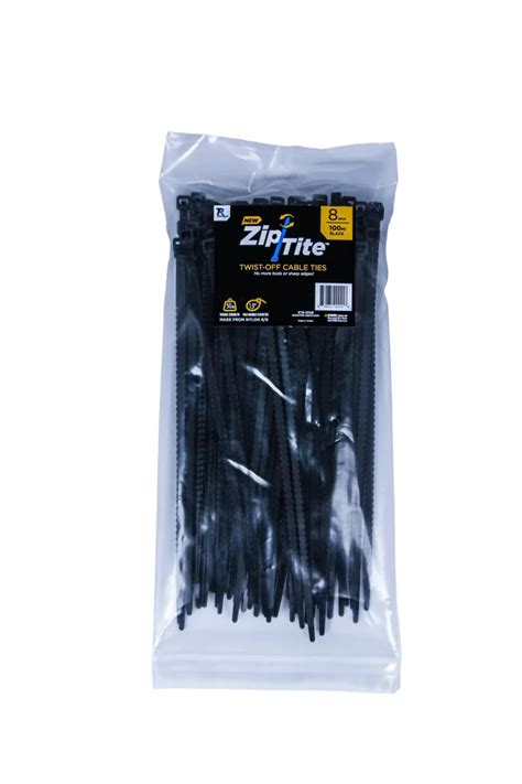 50-Piece 8" Zip-Tite Cable Ties (Twist Off)